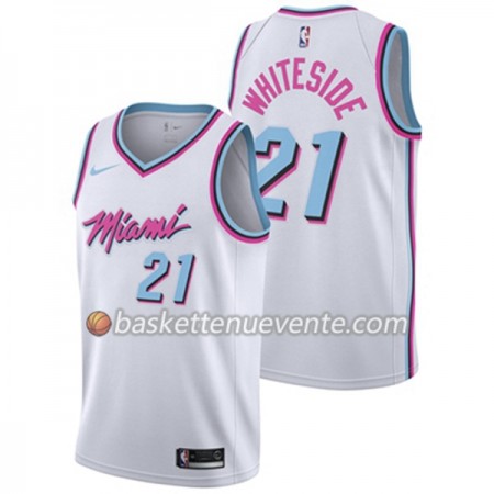 Maillot Basket Miami Heat Hassan Whiteside 21 Nike City Edition Swingman - Homme